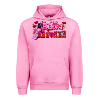 Fuchsia Pink Heart breaker Valentine's Day Urban Hoodie - FaDigitalArtStudio