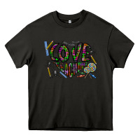Asphalt i love teaching Heavy Core Tee - CowhideDigitalArt