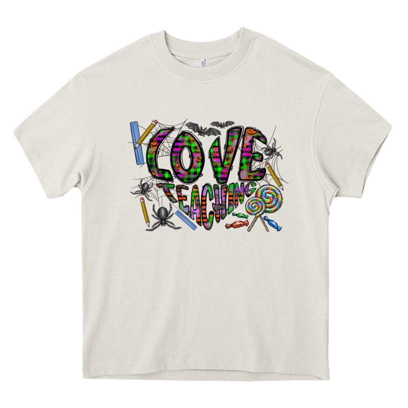 I Love Teaching Heavy Core Tee by CowhideDigitalArt | Teevron