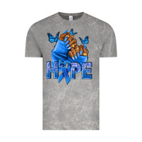 Cloud Rock hope blueribboncolon cancer nails Vintage Tee - NancyCooperArtShop