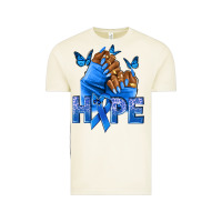 Vintage Arctic hope blueribboncolon cancer nails Vintage Tee - NancyCooperArtShop