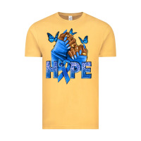Vintage Mustard hope blueribboncolon cancer nails Vintage Tee - NancyCooperArtShop