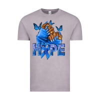 Vintage Zinc hope blueribboncolon cancer nails Vintage Tee - NancyCooperArtShop