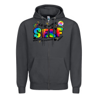 Smoke self love tie dye Zipper Hoodie - Artiststas