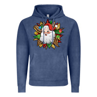 Vintage Denim santa claus sunflower Vintage Hoodie - Jasminsmagicworld