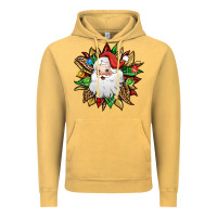 Vintage Mustard santa claus sunflower Vintage Hoodie - Jasminsmagicworld