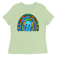 Matcha autism elephant rainbow Ladies Tee - Zillion Design Studio