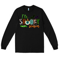 Black it's spooky season Long Sleeve Tee - NancyCooperArtShop