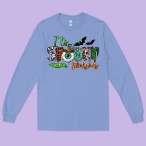 It's Spooky Season Long Sleeve Tee Designed By Nancycooperartshop
