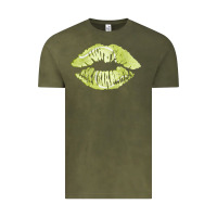 Vintage Olive tennis lips Vintage Tee - AdoDesignShop