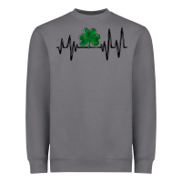 Storm shamrock heartbeat Heavyweight Sweatshirt - MaliasSmallBusiness