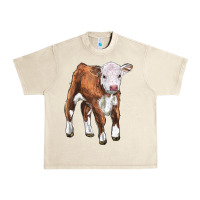 Sandshell hereford calf Urban Heavy Tee - LillyAllenDesigns