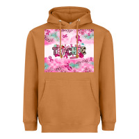 Meerkat Breast Cancer Teacher Heavyweight Hoodie - NancyCooperArtShop