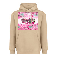 Mushroom Breast Cancer Teacher Heavyweight Hoodie - NancyCooperArtShop