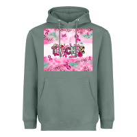 Sage Breast Cancer Teacher Heavyweight Hoodie - NancyCooperArtShop