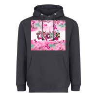 Smoke Breast Cancer Teacher Heavyweight Hoodie - NancyCooperArtShop