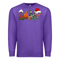 Purple Christmas camp Premium Sweatshirt - NancyCooperArtShop