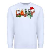White Christmas camp Premium Sweatshirt - NancyCooperArtShop