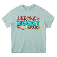 Little Sister Biggest Fan Heavy Core Tee | Teevron