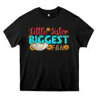 Black little sister biggest fan Heavy Core Tee - HRA Design Shop