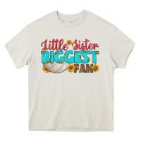 Cream little sister biggest fan Heavy Core Tee - HRA Design Shop