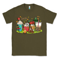 Army Green camp coffee drink Classic Tee - MaliasSmallBusiness