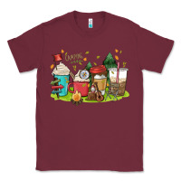 Burgundy camp coffee drink Classic Tee - MaliasSmallBusiness