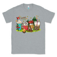 Heather Grey camp coffee drink Classic Tee - MaliasSmallBusiness