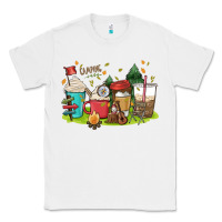 White camp coffee drink Classic Tee - MaliasSmallBusiness