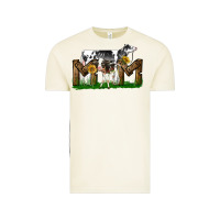 Vintage Arctic Western Holstein Cow And Baby Cow Mom Vintage Tee - LillyAllenDesigns