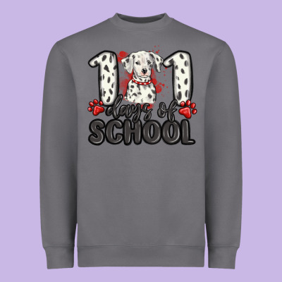 101 Days Of School Heavyweight Sweatshirt Designed By Maliassmallbusiness