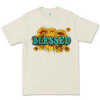 Bone glitter blessed with sunflowers Premium Tee - AdoDesignShop