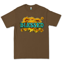 Cacao glitter blessed with sunflowers Premium Tee - AdoDesignShop