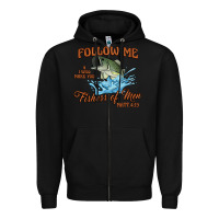 Black fishers of men Zipper Hoodie - Artiststas