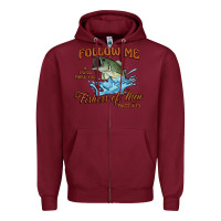 Burgundy fishers of men Zipper Hoodie - Artiststas