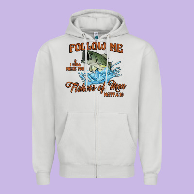 Fishers Of Men Zipper Hoodie Designed By Artiststas