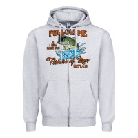 Heather Grey fishers of men Zipper Hoodie - Artiststas