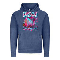 Vintage Denim disco cowgirl Vintage Hoodie - NancyCooperArtShop