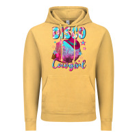 Vintage Mustard disco cowgirl Vintage Hoodie - NancyCooperArtShop
