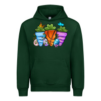 Forest Green Basketball Easter sports carrots Urban Hoodie - OliviaCreatesArt