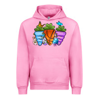 Fuchsia Pink Basketball Easter sports carrots Urban Hoodie - OliviaCreatesArt