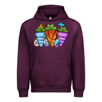 Mauve Wine Basketball Easter sports carrots Urban Hoodie - OliviaCreatesArt