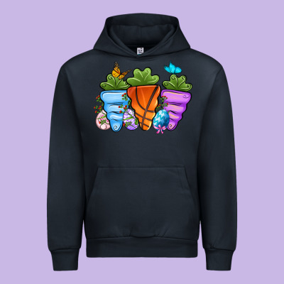 Basketball Easter Sports Carrots Urban Hoodie Designed By Oliviacreatesart