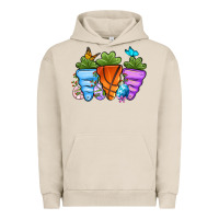 Pigment French Oak Basketball Easter sports carrots Urban Hoodie - OliviaCreatesArt