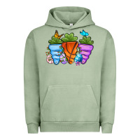 Pigment Oil Green Basketball Easter sports carrots Urban Hoodie - OliviaCreatesArt