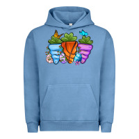 Pigment Pebble Blue Basketball Easter sports carrots Urban Hoodie - OliviaCreatesArt