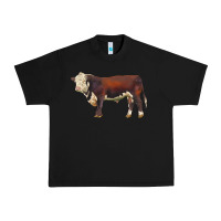 Black hereford bull Urban Heavy Tee - LillyAllenDesigns