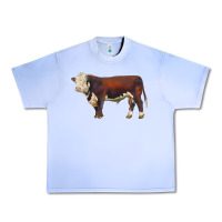 Grape Ice hereford bull Urban Heavy Tee - LillyAllenDesigns