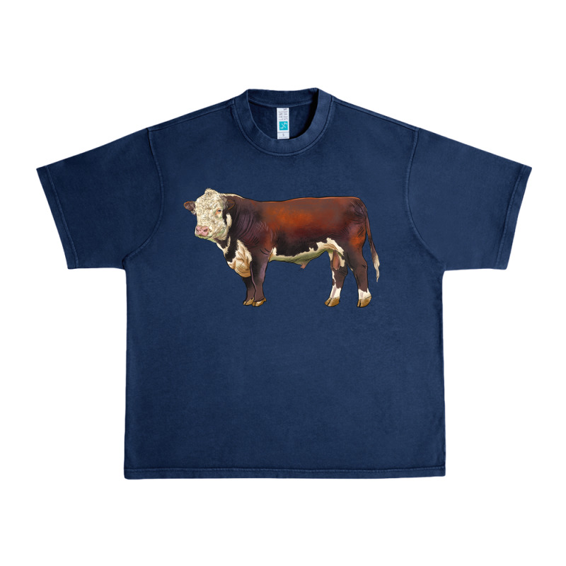 Hereford Bull Urban Heavy Tee by LillyAllenDesigns | Teevron