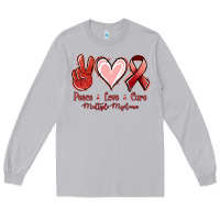 Moon Dust Peace love cure Multiple Myeloma Long Sleeve Tee - NancyCooperArtShop
